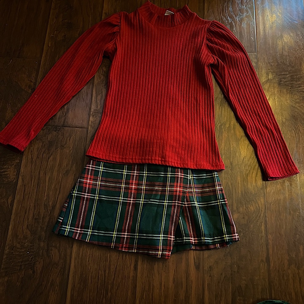 Mia Belle Girls holiday outfit 10/12